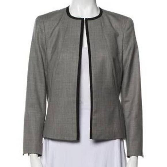 Escada x Zegna Trofeo Virgin Wool Patterned Evening Jacket Size‎ 38 - Picture 2 of 13
